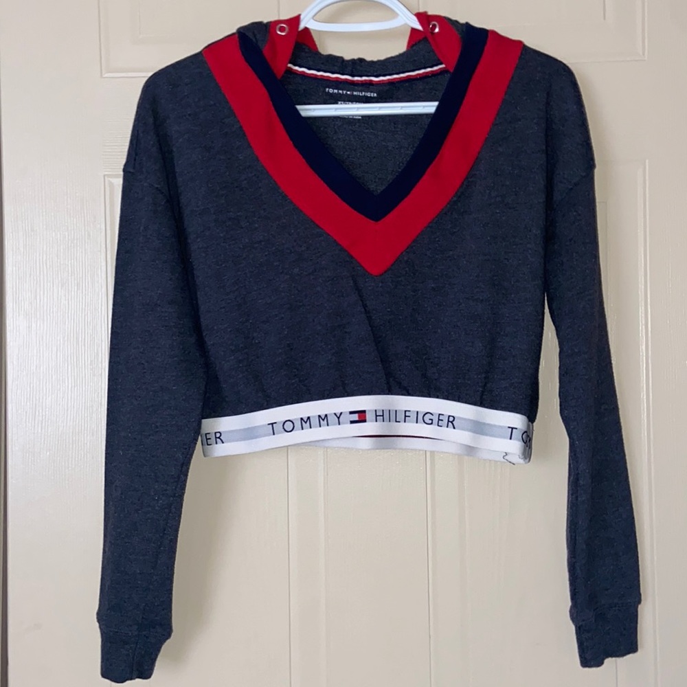 TOMMY HILFIGER Long-sleeve Crop Top